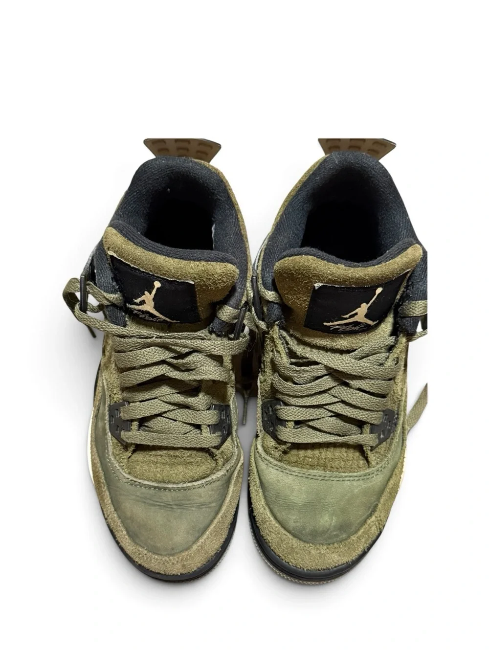 Kid’s Nike 4Y Air Jordan 4s Retro SE Craft Olive Shoes